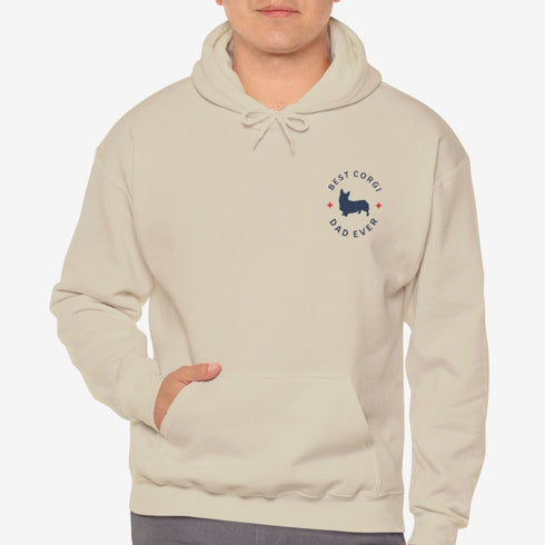Corgi Men's Hoodie - Best Corgi Dad - Corgi Gift